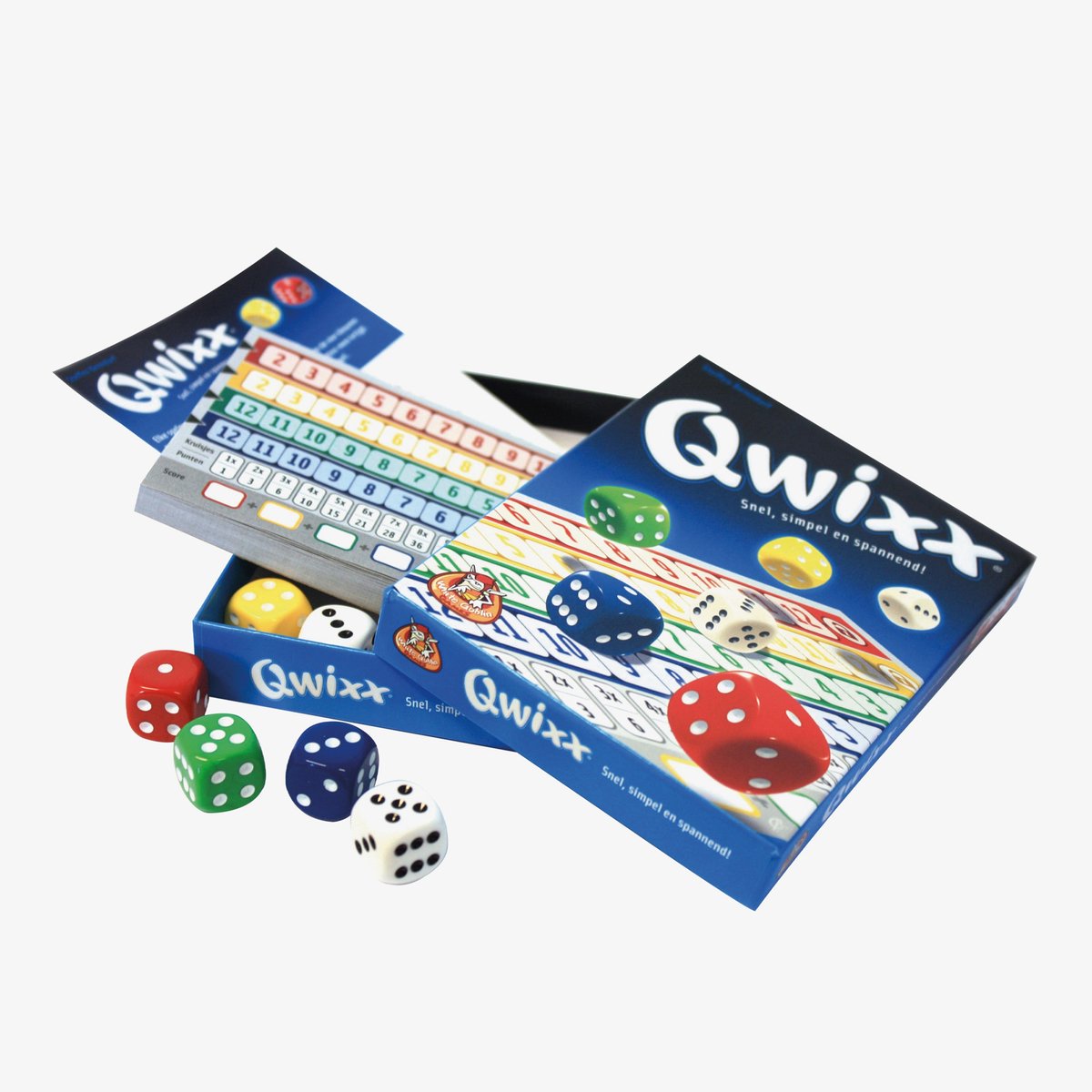 White Goblin Games - Qwixx - Dobbelspel - 2 tot 5 spelers - Voor de hele familie - Gezelschapsspel - Klein cadeautje - afbeelding 2