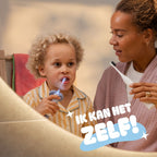 Woezel & Pip Elektrische Tandenborstel Kind (Baby & Peuter) - 3-48 maanden - LED-lampje - 2 Borstelkopjes inbegrepen - afbeelding 3