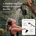Oplaadbare Camping douche met 2 waterfilters - 24x douchebeurten - 3 Standen (Mist, Normaal, Vol) - Buitendouche voor kamperen, honden, auto, fiets en camper - Draagbare - FLOAT Oasis - afbeelding 5