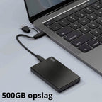 Rolio Externe Harde Schijf - USB 3.1 en USB C - 1Gbps snelheid - 500GB Opslag - afbeelding 3