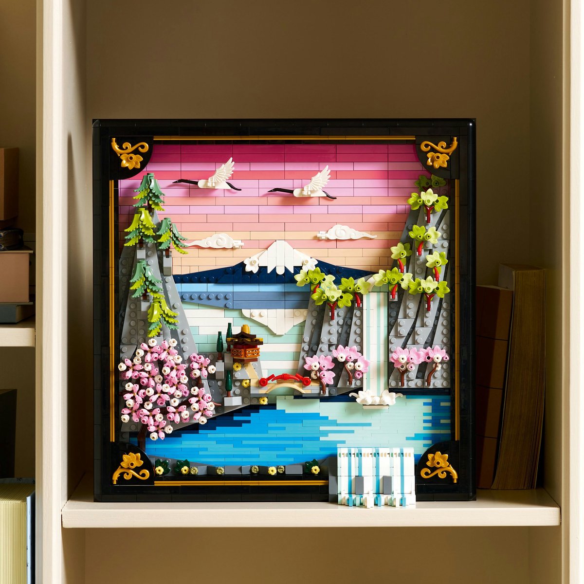LEGO® Art Landschap met Japanse Kersenbloesems Wanddecoratie - 31218 - afbeelding 4
