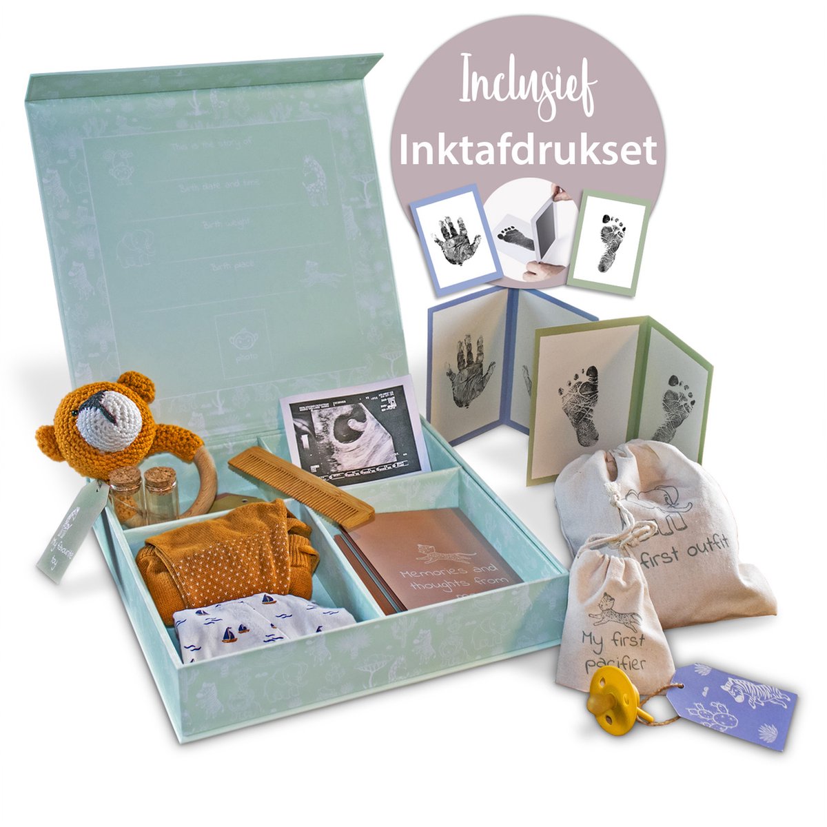 LUVION Baby Memory Box - 23-delige herinneringsset - afbeelding 3
