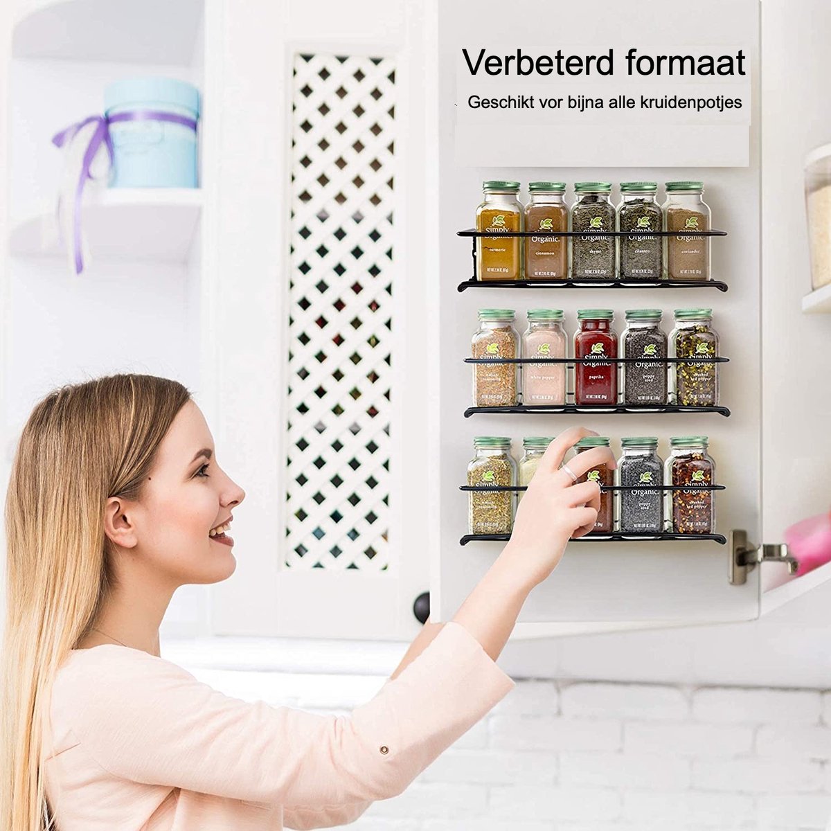 Kruidenrek Ophangbaar Zonder Boren - afbeelding 3
