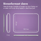 imoshion Laptop sleeve met vak - Laptop Hoes geschikt voor 14 / 14.2 inch - Sandstone - afbeelding 3