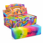 Rainbow Butter Squishy – Zachte Stressbal Fidget Toy – Regenboog Boterblok – Slow Rising - afbeelding 3