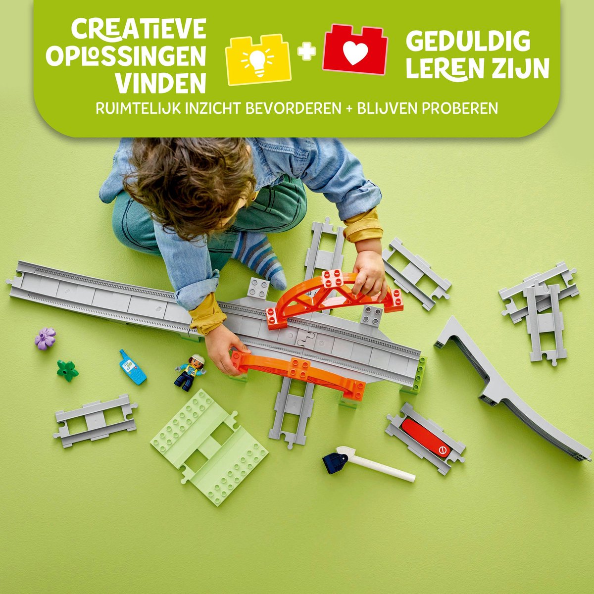 LEGO DUPLO - Stad Treinbrug en rails uitbreidingsset - 10426 - afbeelding 5
