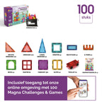 By Baboo® Magnetic Tiles 100 stuks + Bouwclub toegang - Magnetische Tegels Speelgoed Blokken - Magna Magnetisch Cadeau Jongens Meisjes Constructie - Montessori Mind Educatief Kinderspeelgoed 3 Jaar, 4 jaar, 5 jaar, 6 jaar, 7 jaar, 8 jaar, 9 jaar - afbeelding 2