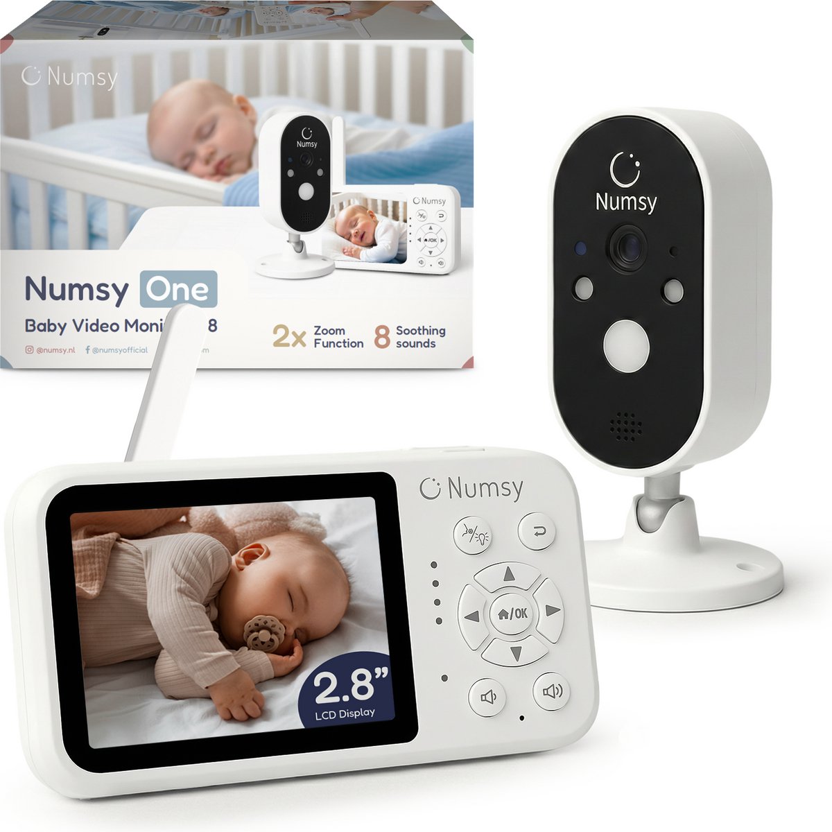 Numsy One Babyfoon met Camera - afbeelding 1