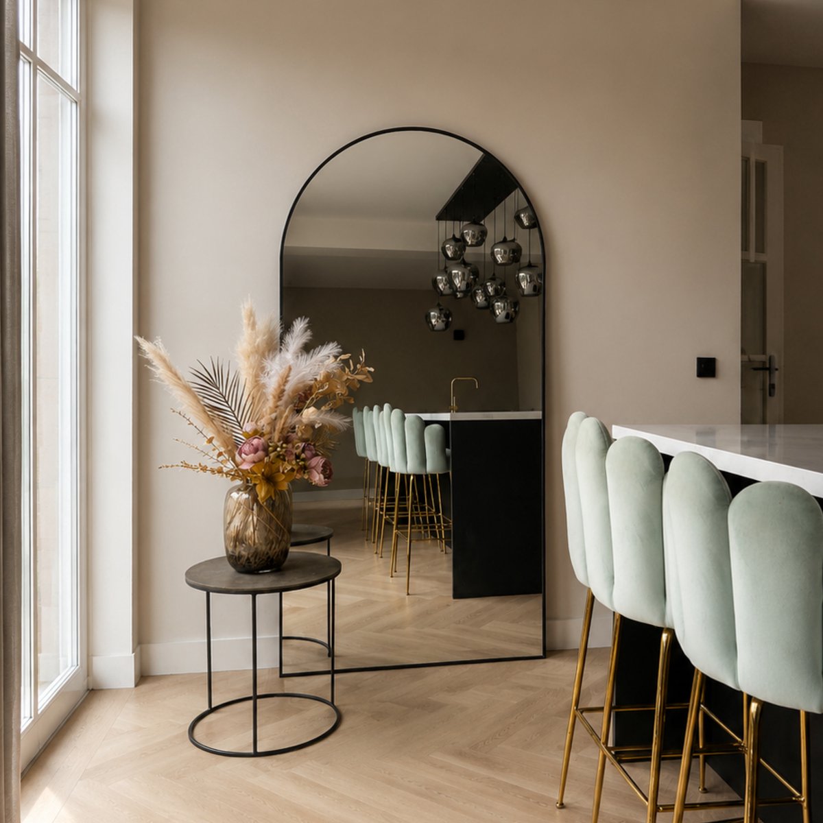 Mølin Mirrors - 200x100 - Zwart - afbeelding 1
