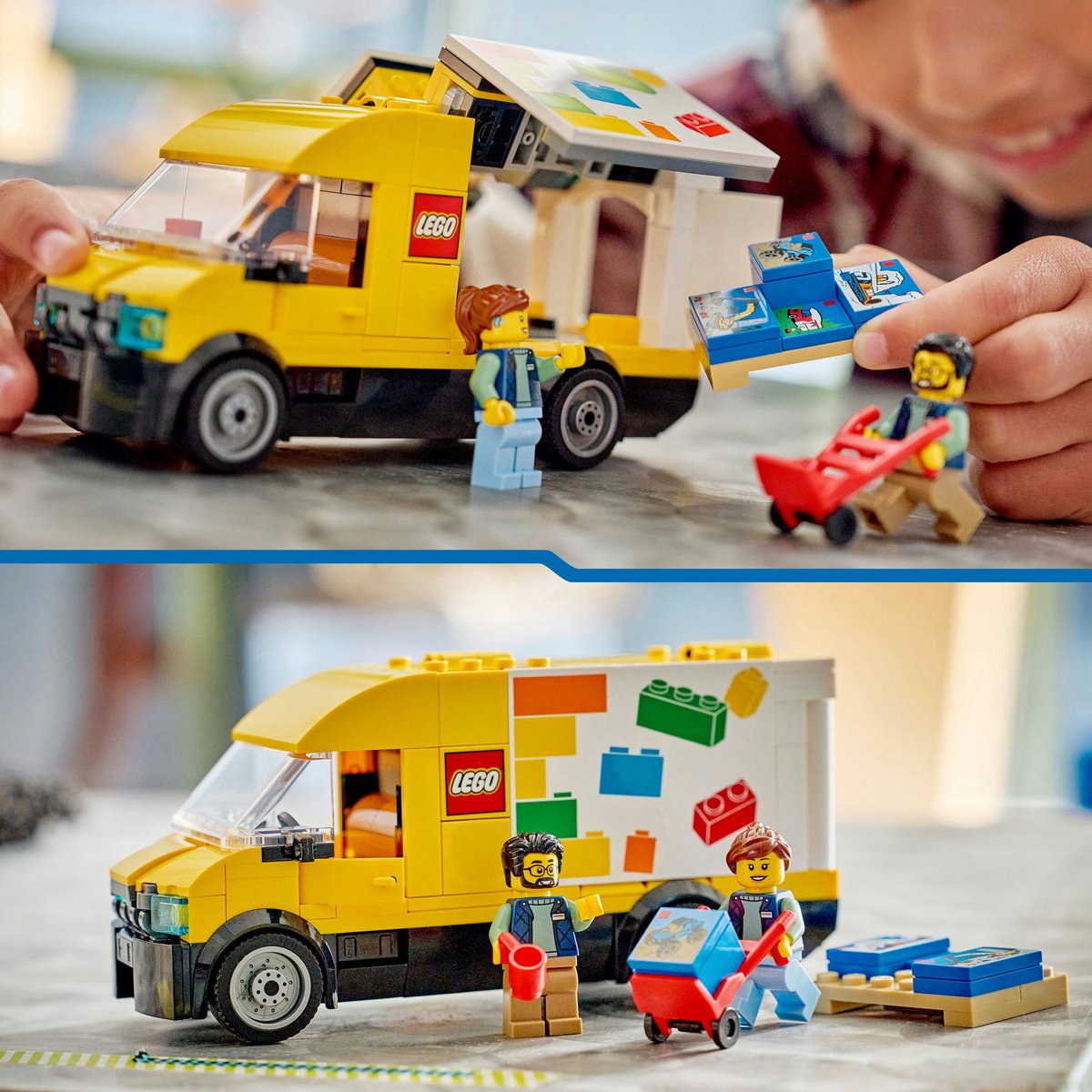 LEGO® City: De LEGO Bestelwagen - Bouw- en Speelset voor Autofans Vanaf 6 Jaar - Met 2 Minifiguren - 60500 - afbeelding 3