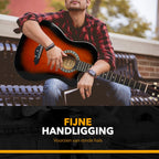 Finesse Akoestische Gitaar - met Videocursus - Western Gitaar - Gitaar Kind & Volwassenen - Sunburst - afbeelding 4