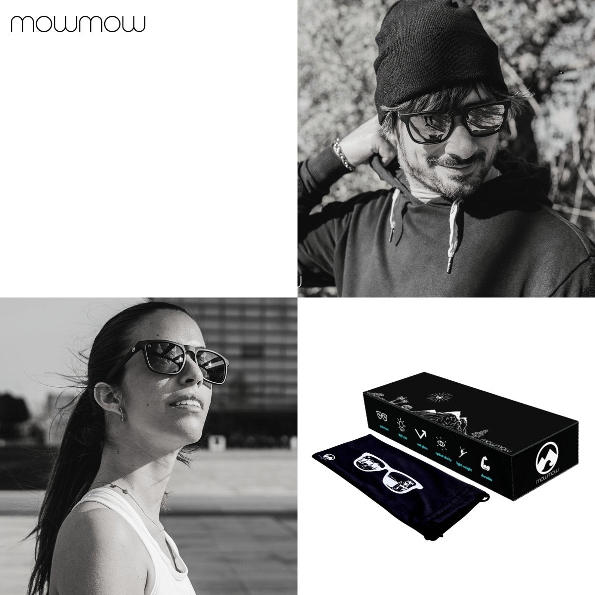 MowMow Thor Zonnebril - Gepolariseerd - Heren - Dames - Zwart - afbeelding 5