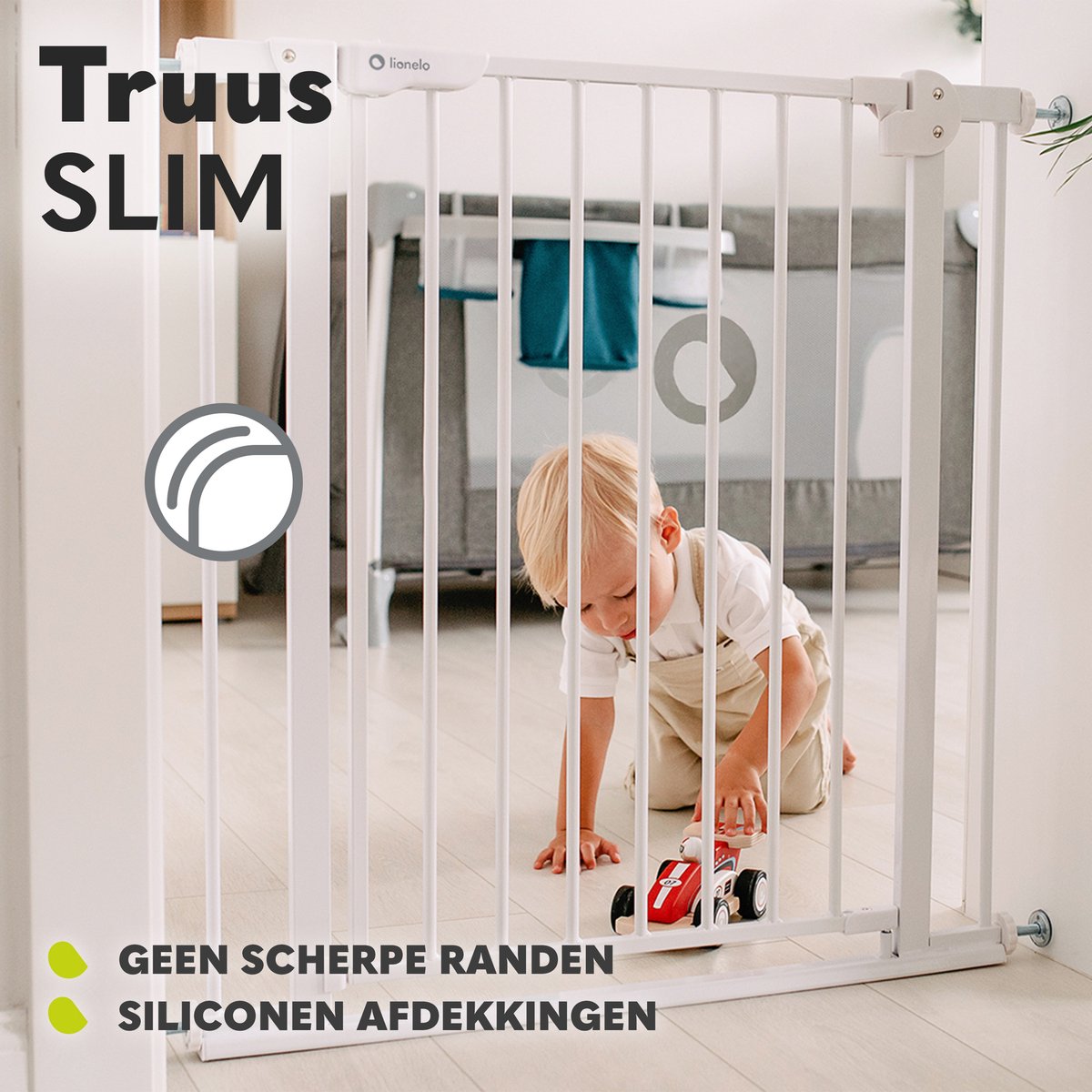 Lionelo Safety Traphekje - 75 t/m 105 cm voor Trap en Deur - Lage Drempel - Zelfsluitend - Tweezijdig Openen - Hondenhek - Traphek - Veiligheidshek - Kinderhekje - afbeelding 4