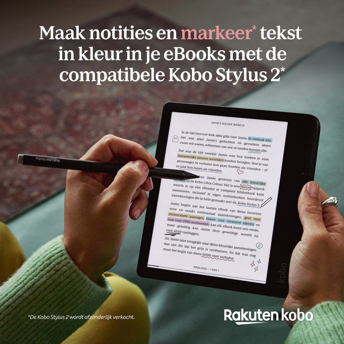 Kobo Libra Colour - E-reader - 7 inch kleurenscherm - 32GB - Luisterboeken - Zwart - afbeelding 5