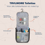 TRVLMORE Toilettas met Haak - Voor Damen en Heren - Hangend - Ophangbaar - Mannen - Vrouwen - Zwart - afbeelding 2