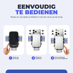 Wegman Telefoonhouder Auto Zuignap - Extra Krachtige Zuignap voor Dashboard en Raam - Telefoonhouders Auto - Zwart - afbeelding 4