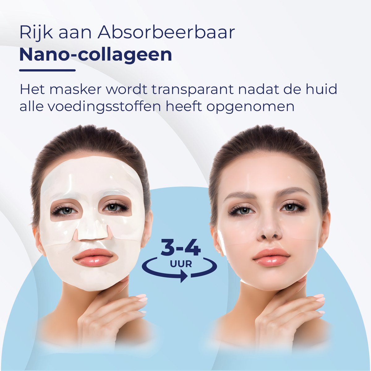 Bio-Collagen Gezichtsmasker 9 Stuks – Korean Beauty Collageen Mask – Hyaluronzuur Masker - afbeelding 5