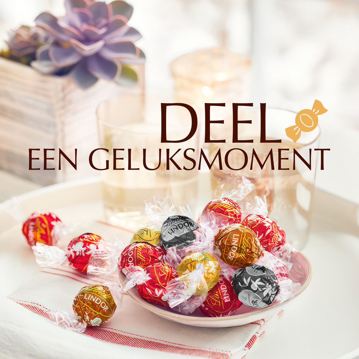 Lindt LINDOR Gemengde chocolade bonbons - 1000g - 80 gemengde chocolade bonbons - afbeelding 3