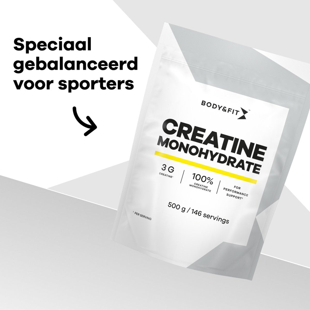 Body & Fit Creatine Monohydrate - 100% Creatine Monohydraat - Supplement voor Spieropbouw/Prestaties - Smaakloos - afbeelding 5