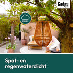 Gadgy Solar Tuinverlichting Rattan Bruin - afbeelding 4