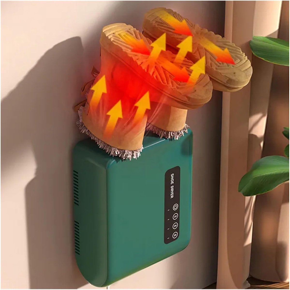 Montzys® Schoenendroger en Schoenverfrisser - Schoendroger Electrisch - Monteerbaar op de Muur - Elektrische Schoendrogers - Schoenen Droger met Timer & Droogfunctie - afbeelding 3
