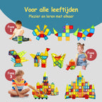 Olvy Magnetic Tiles - 120 magnetische tegels - afbeelding 5