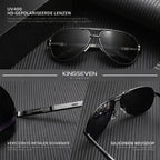 Kingseven Zwart - Gepolariseerd - Zonnebril Heren - Sunglasses - Zomertrend - afbeelding 3
