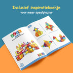 Olvy Magnetic Tiles - 120 magnetische tegels - afbeelding 2