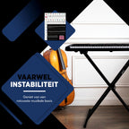 Finesse Keyboard Standaard - Verstelbaar - Statief - Piano Standaard - Toetsenbord Standaard - afbeelding 4