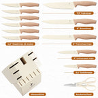 Lugia Messenset - Messenblok 13 delig - Beige - afbeelding 3