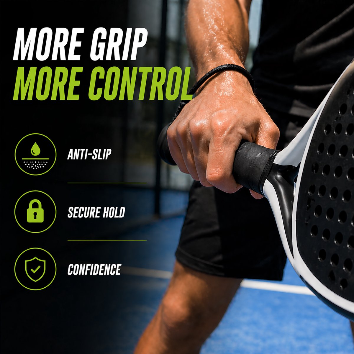 6x Anti Slip Padel Overgrip - Grip Tape Padelracket - afbeelding 3