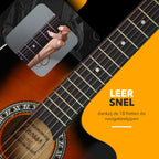 Finesse Akoestische Gitaar - met Videocursus - Western Gitaar - Gitaar Kind & Volwassenen - Sunburst - afbeelding 3