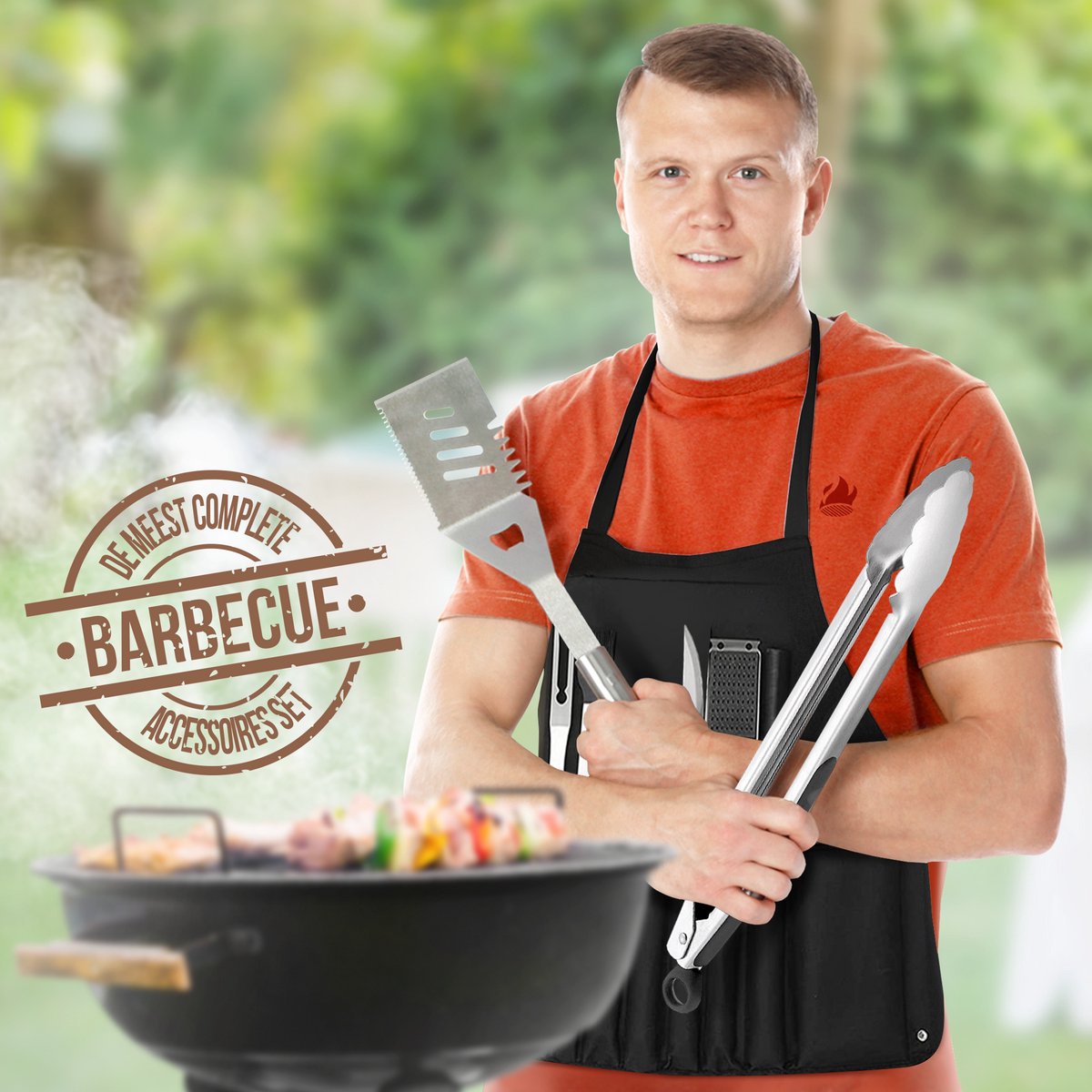 Squago BBQ Accessoires XXL Set met Schort - afbeelding 2