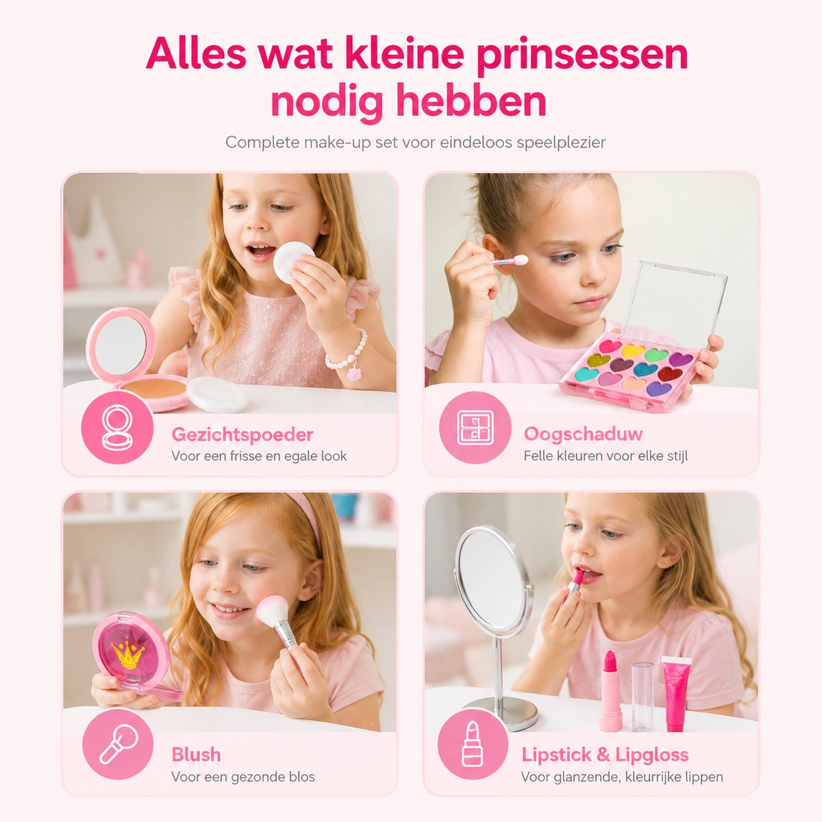 BOTC Make-up speelgoedset met eenhoorntasje - afbeelding 4