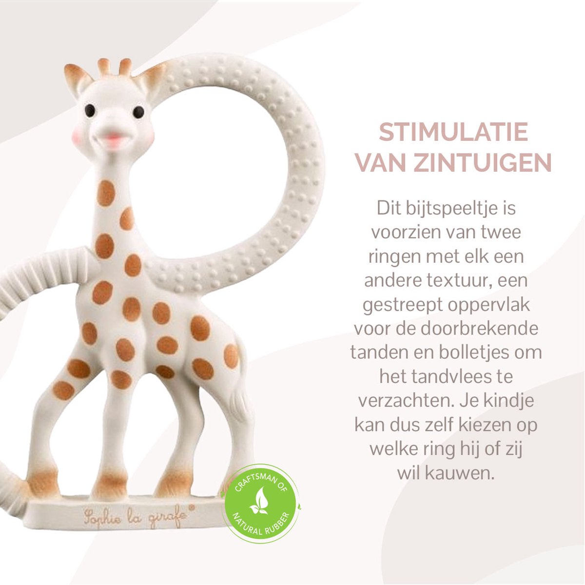 Sophie de giraf Bijtring Very Soft - Baby speelgoed - Kraamcadeau - Babyshower cadeau - 100% Natuurlijk… - afbeelding 2