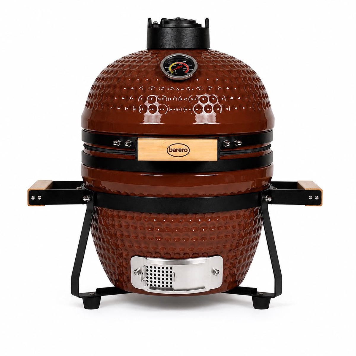 Barero Kamado BBQ - 13 inch houtskool barbecue - inclusief onderstel - Egg met Accesoires - Rood - PFAS-vrij - afbeelding 1