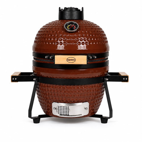 Barero Kamado BBQ - 13 inch houtskool barbecue - inclusief onderstel - Egg met Accesoires - Rood - PFAS-vrij - afbeelding 1