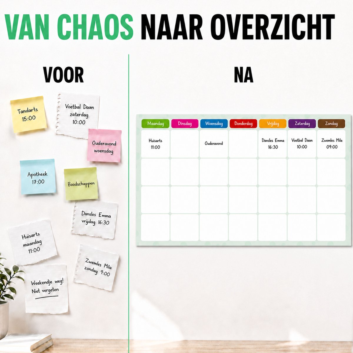 Brute Strength - Magnetisch Weekplanner whiteboard (8) - A4+ (33 x 21 cm) - Planbord - afbeelding 3
