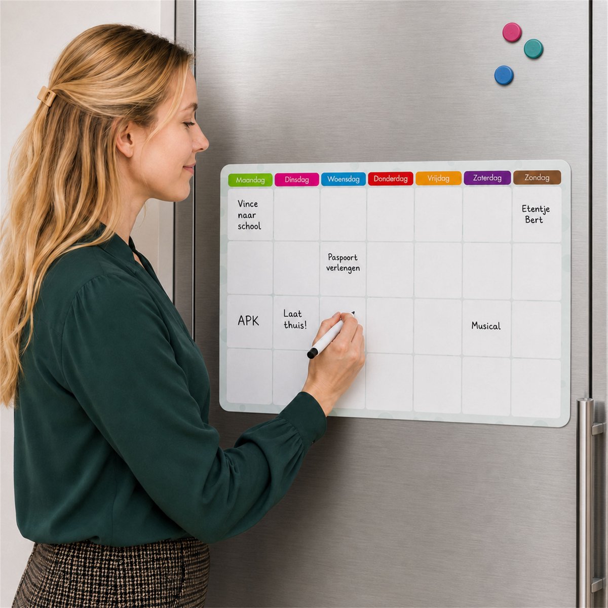 Brute Strength - Magnetisch Weekplanner whiteboard (8) - A4+ (33 x 21 cm) - Planbord - afbeelding 5