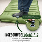 Jaxplore Slaapmat - Zelfopblazend met Ingebouwde Voetpomp & Hoofdkussen - 13cm Dik - Slaap Matje - Luchtbed 1 persoons - Koppelbaar - Camping matras - 200x70x13cm - afbeelding 4