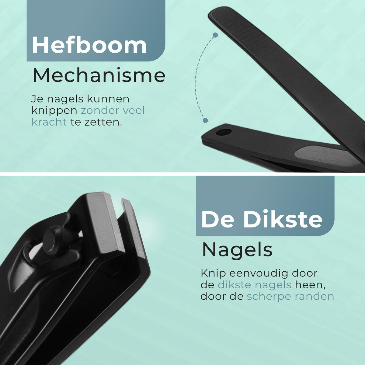 Christian Deluxe® Combo Nagelknipper Set met Nagelvijl – Nagelknipper - Teennagelknipper - Pedicureset - Manicure set - Pedicure - afbeelding 5