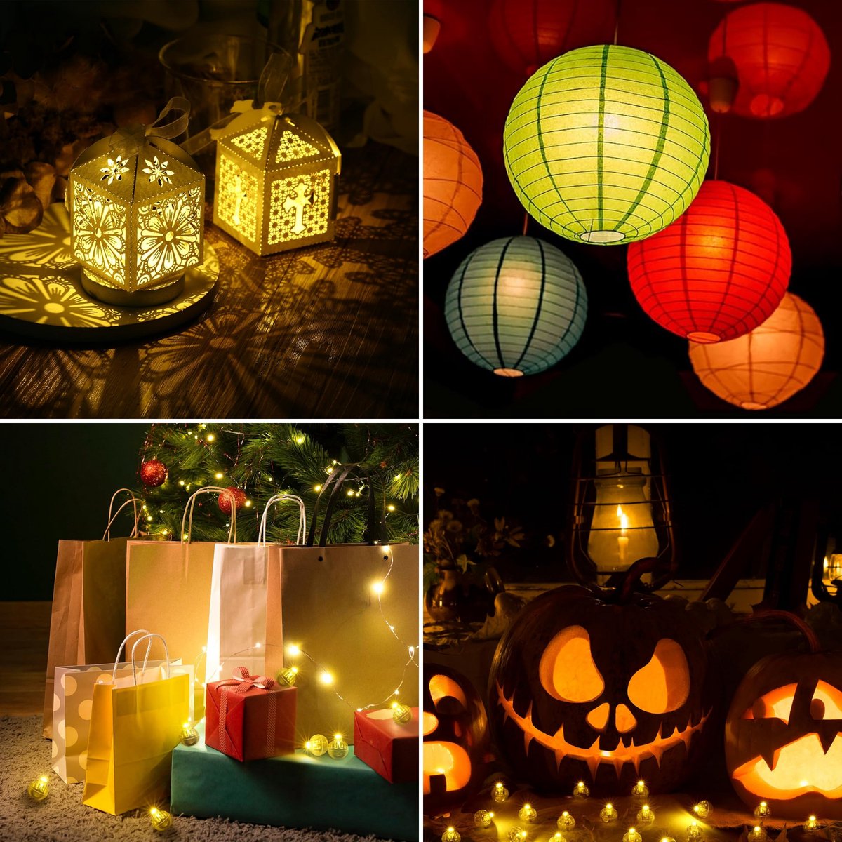 Partizzle 50x Mini LED Lampjes Verlichting - Kleine Party Lichtjes voor Ballonnen - Feestverlichting met Sfeerverlichting - Verjaardag, Bruiloft, Halloween, Kerst, Oud en nieuw en Festival - Ballon Lamp Decoratie - Warm Wit Licht - afbeelding 3