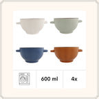 OTIX Soepkommen - Set van 4 - 600 ml - afbeelding 3