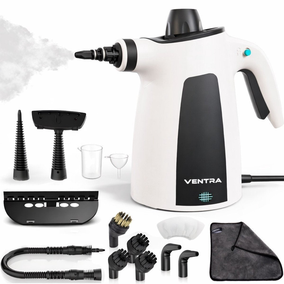 VENTRA® 15 Delige Stoomreiniger - Steam Cleaner - Handstoomreiniger - 3.5 Bar - Extra Krachtig - 5 Meter Stroomkabel - afbeelding 1