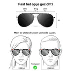 Traveltime® - Piloten Zonnebril - Gepolariseerd - Dames / Heren - Unisex - met Volledig Cadeaupakket - Zwart - afbeelding 5