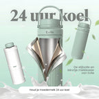 Evite Draagbare Melkkoeler - 700 ml - Ideaal voor Onderweg, Werk & Reizen - RVS - Inclusief 2 BPA-Vrij Bewaarflessen - 24u Koeling - afbeelding 2