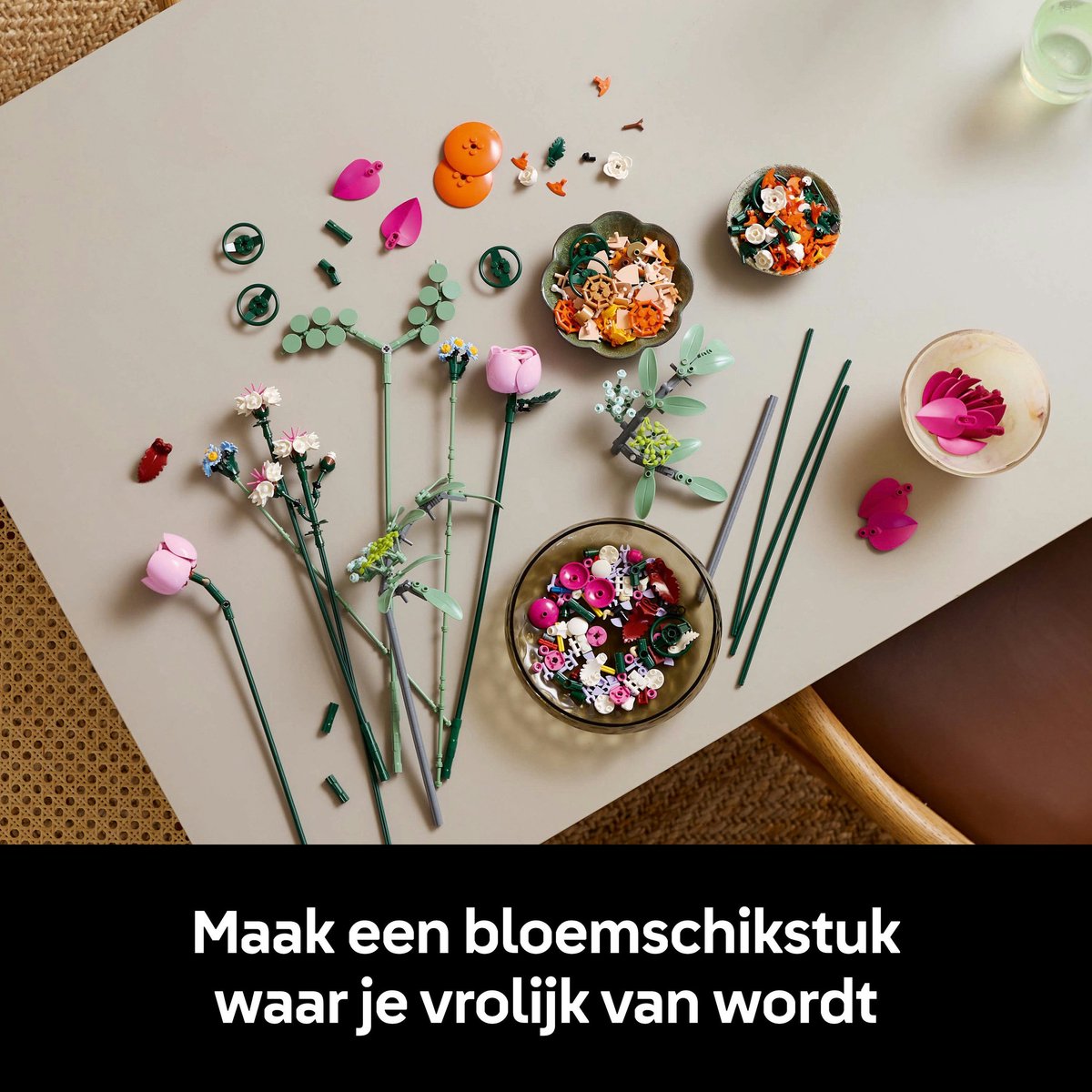 LEGO Botanicals Roze boeket - Bloemen Decoratie - 10342 - afbeelding 4