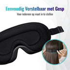 Somnifiq Slaapmasker - Luxe 3D Oogmasker Slaap - Zijden Slaapmasker - Traagschuim - 100% Verduisterend - Voor Mannen en Vrouwen - afbeelding 5