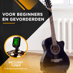 Finesse Akoestische Gitaar - met Videocursus - 4/4 40" - Western Gitaar - Gitaar Kind & Volwassenen - Zwart - afbeelding 2