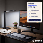 Stane Bureaulamp LED Dimbaar - 5 Lichtkleuren (2700K-6000K) - Touchbediening - USB Oplader - Tafellamp - Leeslamp - Bedlamp - Zwart - afbeelding 4